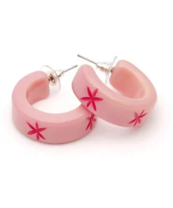 Splendette Carved Hoop Earrings - Ripple