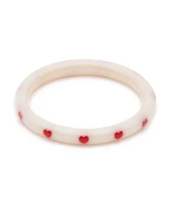 Splendette Secret Admirer Heart Bangle - Narrow
