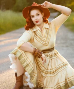 Splendette Almond Carved Hoop Earrings
