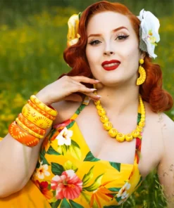 Splendette Sunrise Carved Drop Earrings