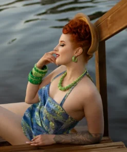 Splendette Narrow Spring Carved Bangle