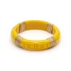 Splendette Ochre Cane Light Cane Bangle - Midi