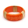 Splendette Tangerine Cane Light Cane Bangle - Wide Duchess