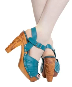 Lucky Lou Rockin' Tiki Shoes - Peacock