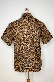 The Oblong Box Shop Leopard Print Button Down Shirt