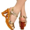 Lucky Lou Pagoda Wedge - Gold Lucky Lou Shoes