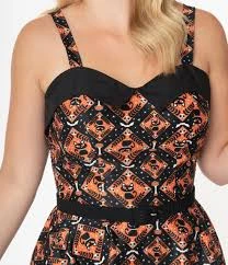 Unique Vintage Halloween Cats Rachel Dress 6 Unique Vintage Halloween Cats Rachel Dress