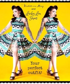 Lucky Lou Shoes Lucky Lou Souvenir Tiki Shoes - Black