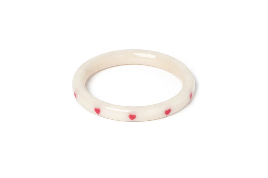 Splendette Valentine's Sugar Heart Bangle Narrow 3 Splendette Valentine's Sugar Heart Bangle Narrow