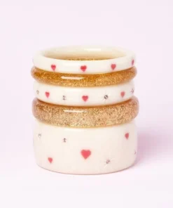 Splendette Valentine's Sugar Starburst Bangle Extra Wide 7 Splendette Valentine's Sugar Starburst Bangle Extra Wide