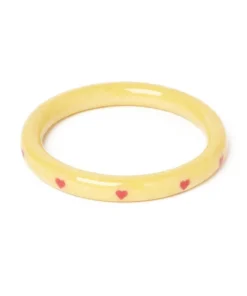 Splendette Valentine's Honey Bunch Heart Bangle Narrow