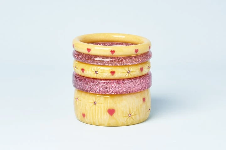 Splendette Valentine's Honey Bunch Starburst Bangle Extra Wide - Duchess 5 Splendette Valentine's Honey Bunch Starburst Bangle Extra Wide - Duchess