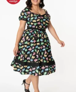 Unique Vintage X Care Bears Hannah Playtime Swing Dress