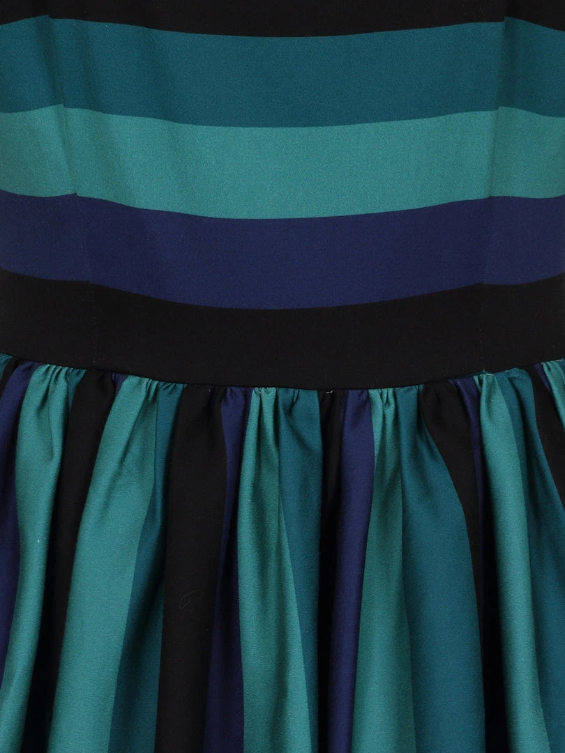 Collectif Amber-Lea Twilight Stripe Swing Dress 6 Collectif Amber-Lea Twilight Stripe Swing Dress