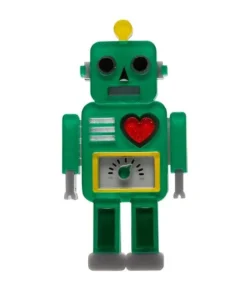 Erstwilder 10th Birthday Nuts And Bolts Robot Brooch