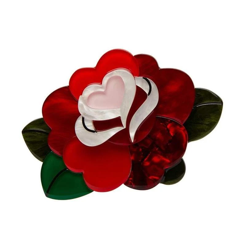 Erstwilder X Mimsy Roses Are Red Brooch 3 Erstwilder X Mimsy Roses Are Red Brooch