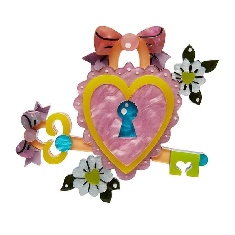 Erstwilder X Mimsy Key To Your Heart Brooch 3 Erstwilder X Mimsy Key To Your Heart Brooch