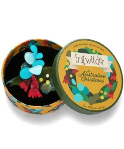Erstwilder An Australian Christmas Christmas Holly-Days Brooch
