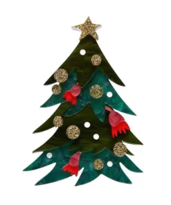 Erstwilder An Australian Christmas Yuletide Timber Brooch