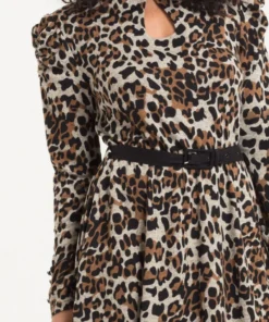 Voodoo Vixen Dita Leopard Print Dress