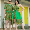 Boulevard Nights Catalina Full Skirt - Tiger Leaf Green 1 Boulevard Nights Catalina Full Skirt - Tiger Leaf Green