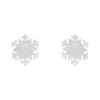 Erstwilder Snowflake Ripple Resin Stud Earrings - White