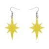 Erstwilder Essentials Starburst Ripple Glitter Drop Earrings - Yellow 2 Erstwilder Essentials Starburst Ripple Glitter Drop Earrings - Yellow