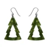 Erstwilder Tree Ripple Resin Drop Earrings - Green