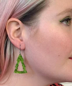 Erstwilder Tree Ripple Resin Drop Earrings - Green 7 Erstwilder Tree Ripple Resin Drop Earrings - Green