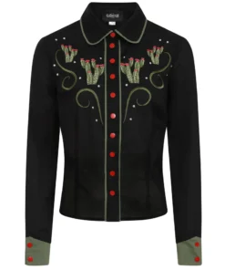 Collectif Gemma Western Cactus Shirt