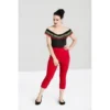 Hell Bunny Tina Capris - Red