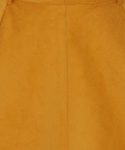 Hell Bunny Jefferson Corduroy Skirt - Mustard