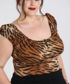 Hell Bunny Tora Top - Tiger 12 Hell Bunny Tora Top - Tiger