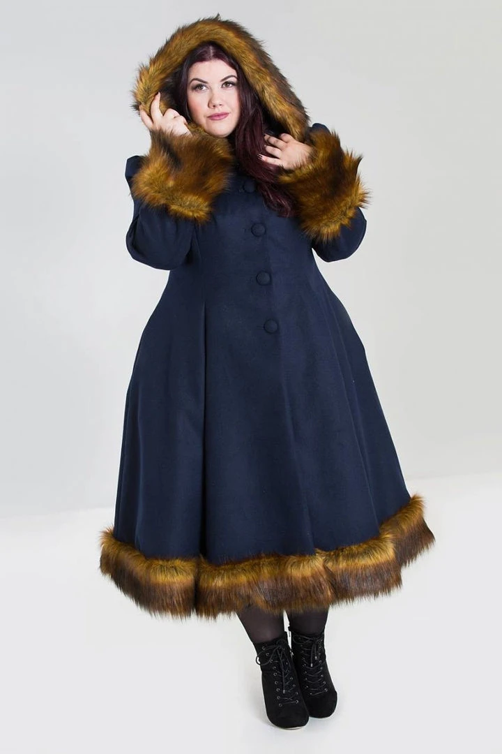 Hell Bunny Robin Coat - Blue 3 Hell Bunny Robin Coat - Blue
