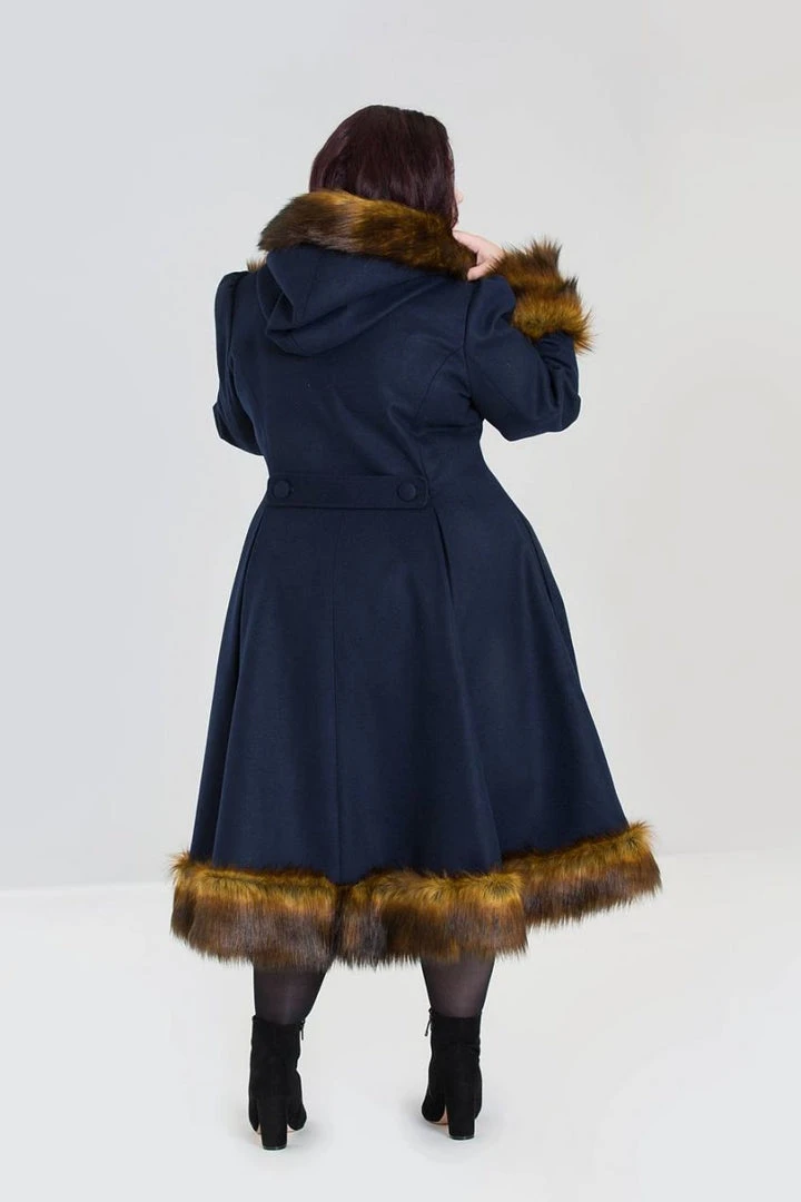 Hell Bunny Robin Coat - Blue 4 Hell Bunny Robin Coat - Blue