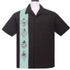 Steady Clothing Bettie Page Pinup Panel Button Up