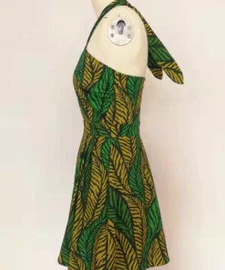 Bottoms Boulevard Nights Romper - Tiger Leaf Green 11 Bottoms Boulevard Nights Romper - Tiger Leaf Green