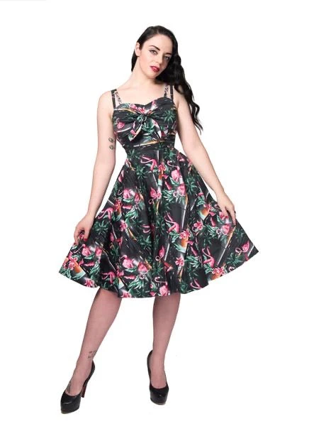 Rebel Love Clothing All Tied Up Flamingo Dress 3 Rebel Love Clothing All Tied Up Flamingo Dress