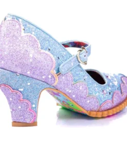 Irregular Choice Shortie Bread Shoes - Lavender & Blue