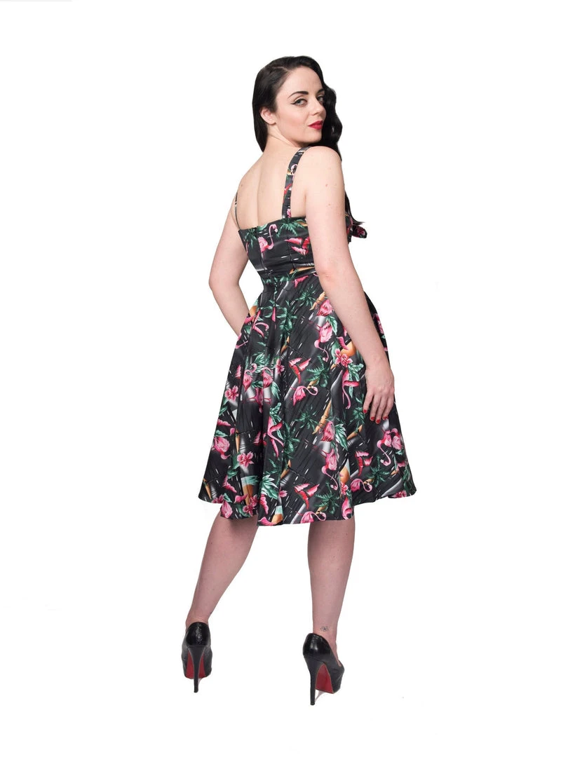Rebel Love Clothing All Tied Up Flamingo Dress 5 Rebel Love Clothing All Tied Up Flamingo Dress