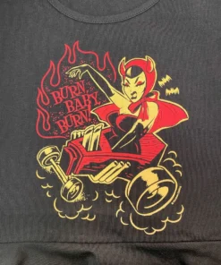 Sourpuss Clothing Sourpuss Burn Baby Burn Raglan Mini-Dress