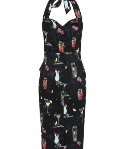 Collectif Lorna Cocktail Menu Pencil Dress