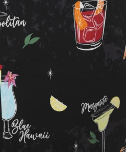 Collectif Lorna Cocktail Menu Pencil Dress 10 Collectif Lorna Cocktail Menu Pencil Dress