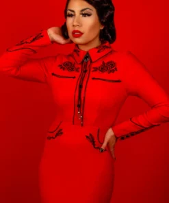 Dresses Katakomb June Pencil Dress - Red 13 Dresses Katakomb June Pencil Dress - Red