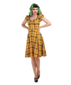 Collectif Mimi Clueless Check Doll Dress