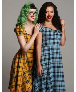 Collectif Mimi Clueless Check Doll Dress