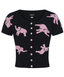 Collectif Minnie Tipsy Elephants Cardigan