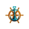 Erstwilder Nautical Minis Helm & Home Brooch 2 Erstwilder Nautical Minis Helm & Home Brooch
