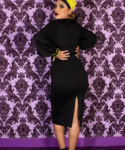 The Oblong Box Shop Cobweb CVLT Nadja Pencil Dress