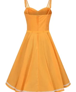 Collectif Nova Heart Trim Swing Dress